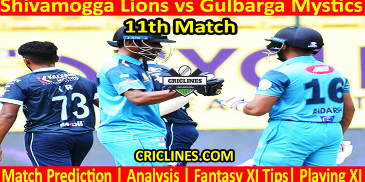 SLS vs GMS-Today Match Prediction-Dream11-Maharaja Trophy KSCA T20-2025-11th Match-Who Will Win