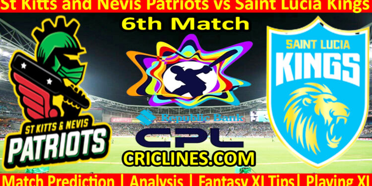 SNP vs SLK-Today Match Prediction-CPL T20 2025-6th Match-Who Will Win