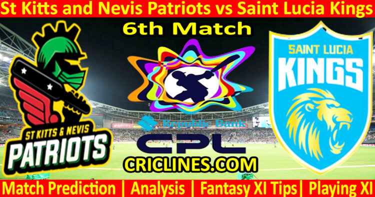 SNP vs SLK-Today Match Prediction-CPL T20 2025-6th Match-Who Will Win