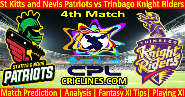 SNP vs TKR-Today Match Prediction-CPL T20 2025-4th Match-Who Will Win