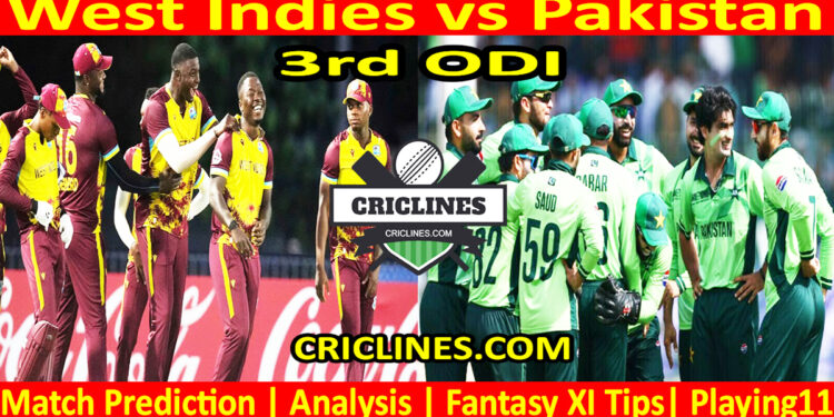 WI vs PAK-Today Match Prediction-3rd ODI-2025-Who Will Win Today