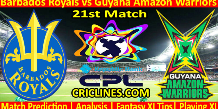 BRS vs GAW-Today Match Prediction-CPL T20 2025-21st Match-Who Will Win