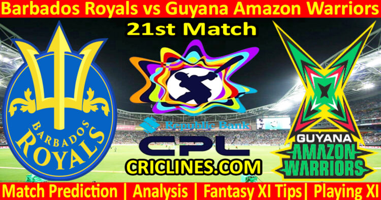 BRS vs GAW-Today Match Prediction-CPL T20 2025-21st Match-Who Will Win