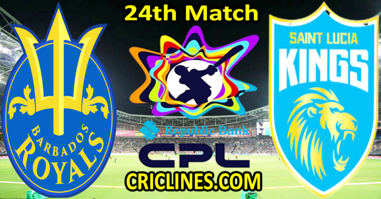 Barbados Royals vs Saint Lucia Kings-Today Match Prediction-CPL T20 2025-24th Match-Who Will Win