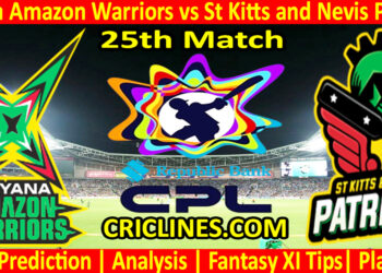 GAW vs SNP-Today Match Prediction-CPL T20 2025-25th Match-Who Will Win