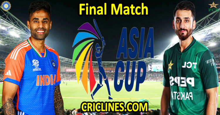 India vs Pakistan-Today Match Prediction-Asia Cup 2025-Final Match-Who Will Win