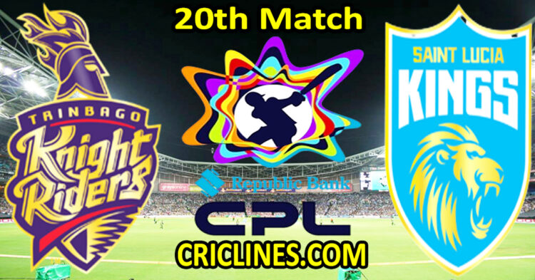 Trinbago Knight Riders vs Saint Lucia Kings-Today Match Prediction-CPL T20 2025-20th Match-Who Will Win