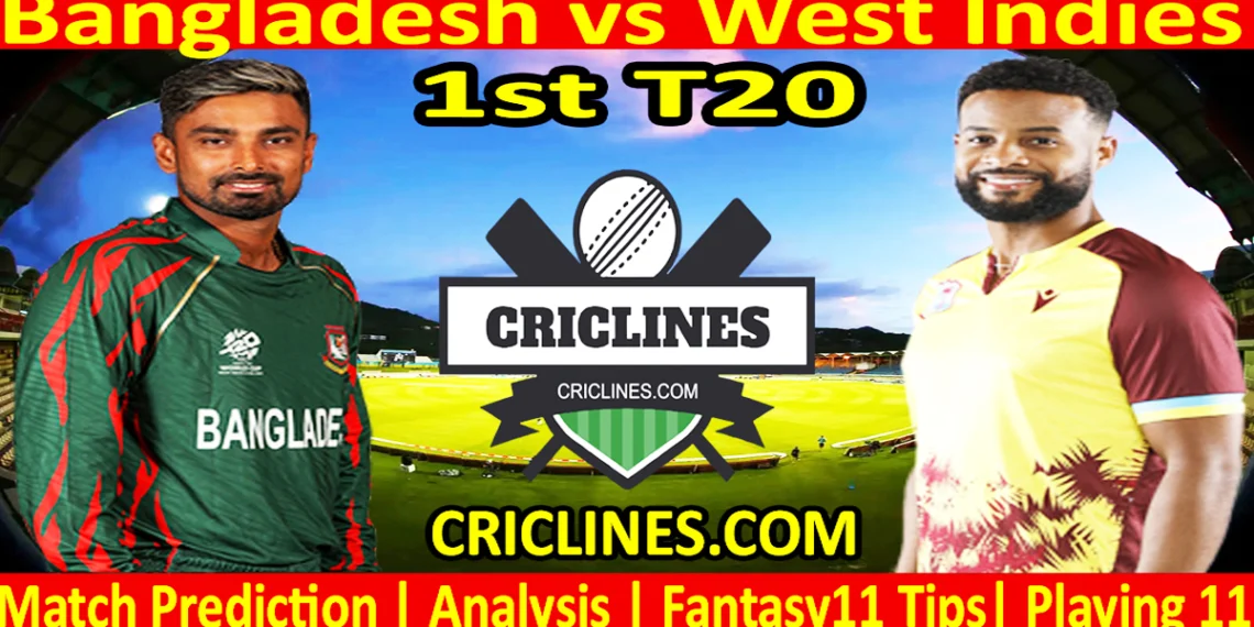 BAN vs WI-Today Match Prediction-1st T20-2025-Who Will Win