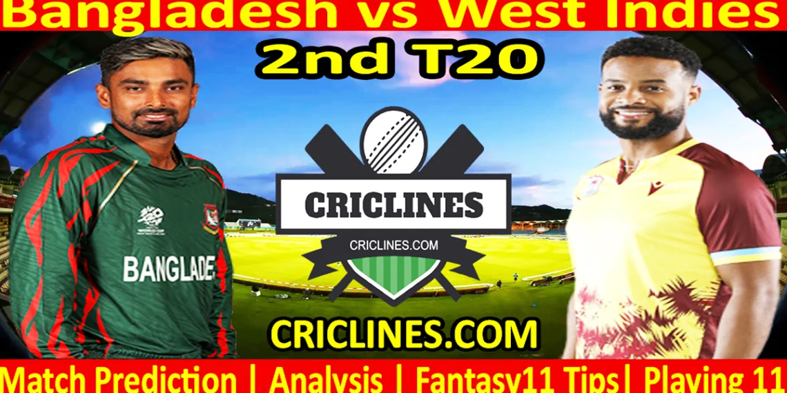 BAN vs WI-Today Match Prediction-2nd T20-2025-Who Will Win