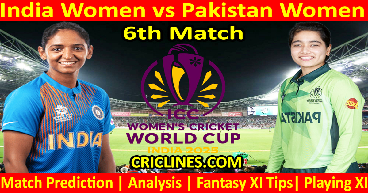 INDW vs Pakw-Today Match Previsione-Dream11-Odi World Cup 2025-6th Match-Who Will vincerà INDW vs Pakw-Today Match Previsione-Dream11-Odi World Cup 2025-6th Match-Who Will vincerà