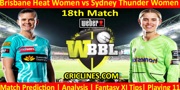 BBHW vs SYTW-Today Match Prediction-WBBL T20 2025-18th Match-Who Will Win