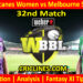 HBHW vs MLSW-Today Match Prediction-WBBL T20 2025-32nd Match-Who Will Win