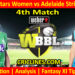 MLSW vs ADSW-Today Match Prediction-WBBL T20 2025-4th Match-Who Will Win