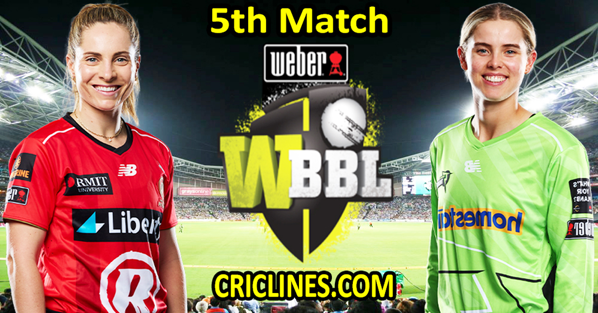 Melbourne Renegades Women vs Sydney Thunder Women-Today Match Prediction-WBBL T20 2025-5th Match-Who Will Win