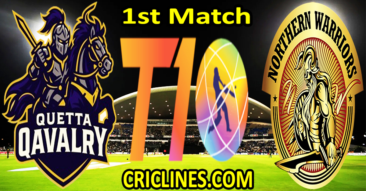 Quetta Qavalry vs Northern Warriors-Pronostico partita di oggi-Dream11-Abu Dhabi T10 League-2025-1a partita-Chi vincerà