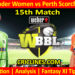 SYTW vs PRSW-Today Match Prediction-WBBL T20 2025-15th Match-Who Will Win