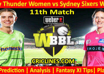SYTW vs SYSW-Today Match Prediction-WBBL T20 2025-11th Match-Who Will Win