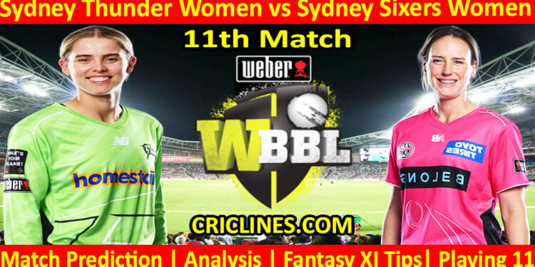 SYTW vs SYSW-Today Match Prediction-WBBL T20 2025-11th Match-Who Will Win