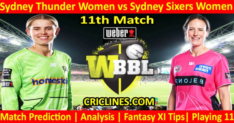 SYTW vs SYSW-Today Match Prediction-WBBL T20 2025-11th Match-Who Will Win