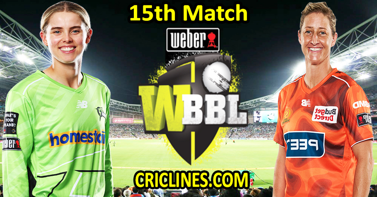 Sydney Thunder Women vs Perth Scorchers Women-Today Match Prediction-WBBL T20 2025-15th Match-Who Will Win