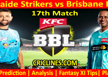 ADS vs BBH-Today Match Prediction-Dream11-BBL T20 2025-26-17th Match-Who Will Win