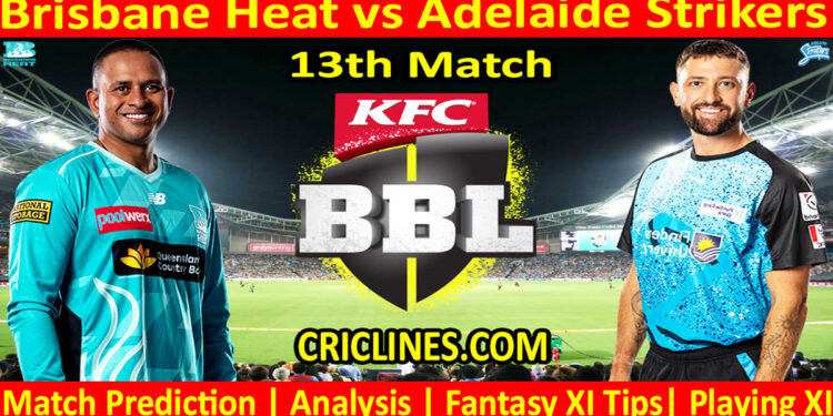 BBH vs ADS-Today Match Prediction-Dream11-BBL T20 2025-26-13th Match-Who Will Win