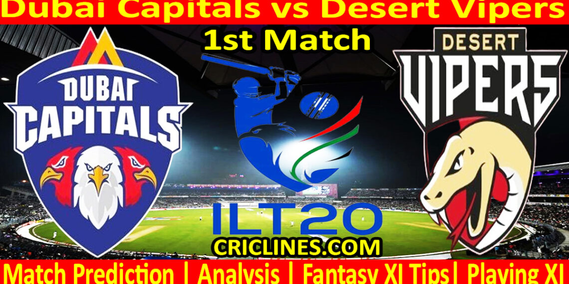 DC vs DV-Today Match Prediction-IL T20 2025-26-1st Match-Who Will Win