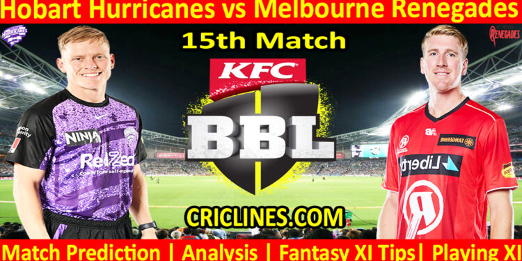 HBH vs MLR-Today Match Prediction-Dream11-BBL T20 2025-26-15th Match-Who Will Win