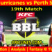 HBH vs PRS-Today Match Prediction-Dream11-BBL T20 2025-26-19th Match-Who Will Win