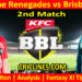MLR vs BBH-Today Match Prediction-Dream11-BBL T20 2025-26-2nd Match-Who Will Win
