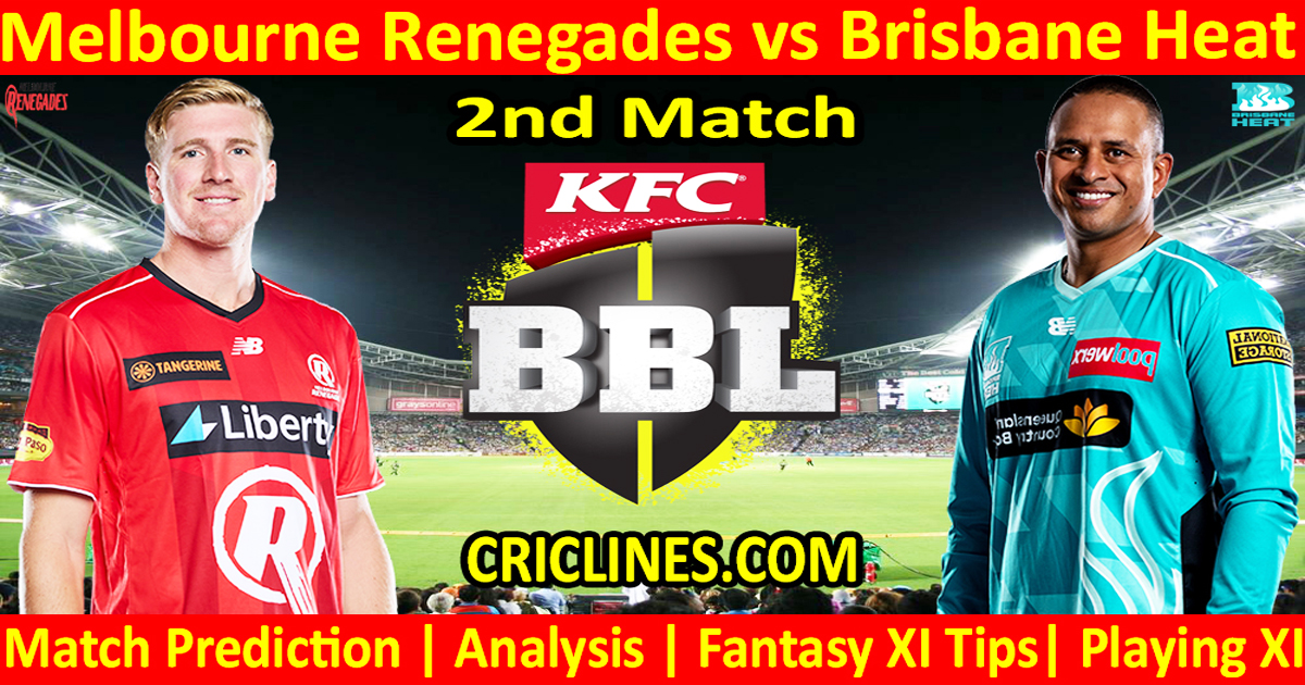 MLR vs BBH-Pronostico partita di oggi-Dream11-BBL T20 2025-26-2a partita-Chi vincerà