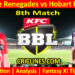 MLR vs HBH-Today Match Prediction-Dream11-BBL T20 2025-26-8th Match-Who Will Win