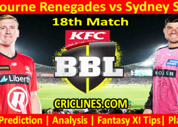 MLR vs SYS-Today Match Prediction-Dream11-BBL T20 2025-26-18th Match-Who Will Win