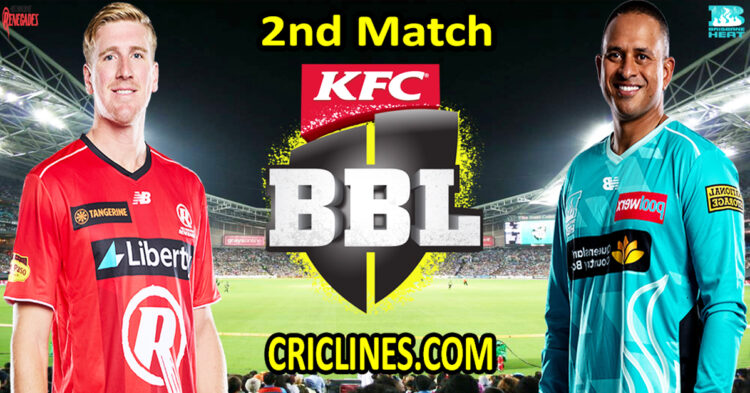 Melbourne Renegades vs Brisbane Heat-Today Match Prediction-Dream11-BBL T20 2025-26-2nd Match-Who Will Win