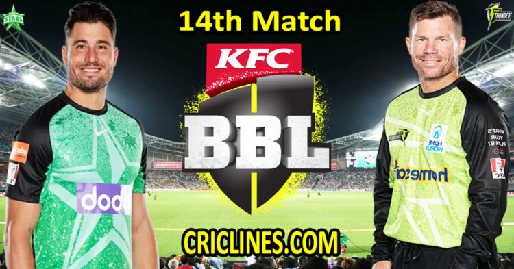 Melbourne Stars vs Sydney Thunder-Today Match Prediction-Dream11-BBL T20 2025-26-14th Match-Who Will Win