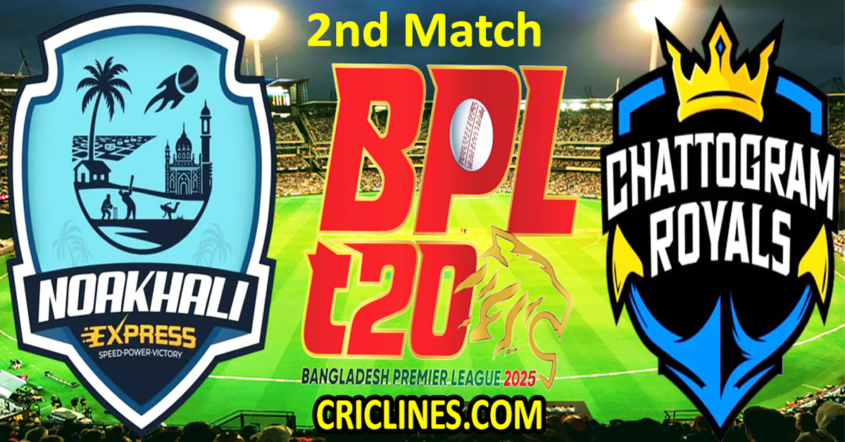 Noakhali Express vs Chattogram Royals-Today Match Prediction-Dream11-BPL T20-2025-26-2nd Match-Who Will Win