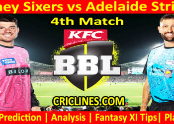 SYS vs ADS-Today Match Prediction-Dream11-BBL T20 2025-26-4th Match-Who Will Win
