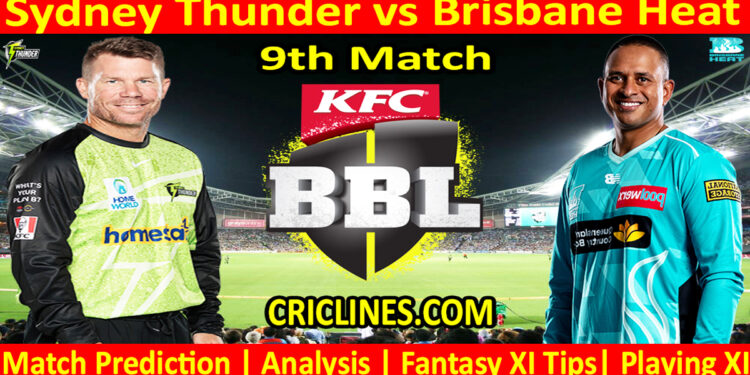 SYT vs BBH-Today Match Prediction-Dream11-BBL T20 2025-26-9th Match-Who Will Win