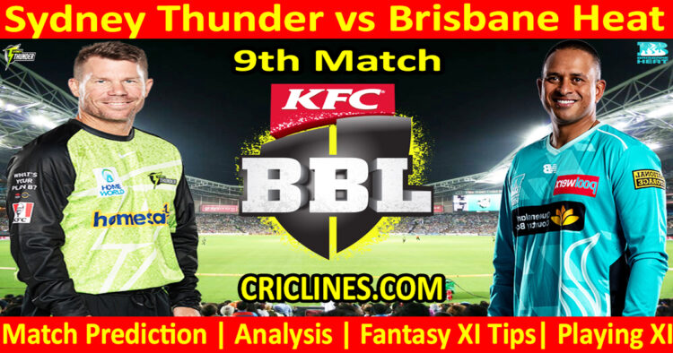 SYT vs BBH-Today Match Prediction-Dream11-BBL T20 2025-26-9th Match-Who Will Win