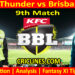 SYT vs BBH-Today Match Prediction-Dream11-BBL T20 2025-26-9th Match-Who Will Win