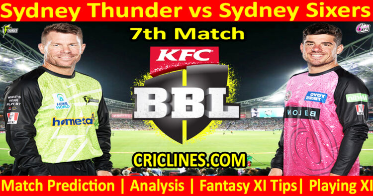 SYT vs SYS-Today Match Prediction-Dream11-BBL T20 2025-26-7th Match-Who Will Win