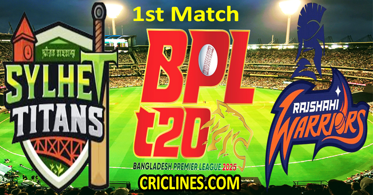 Sylhet Titans vs Rajshahi Warriors-Today Match Prediction-Dream11-BPL T20-2025-26-1st Match-Who Will Win