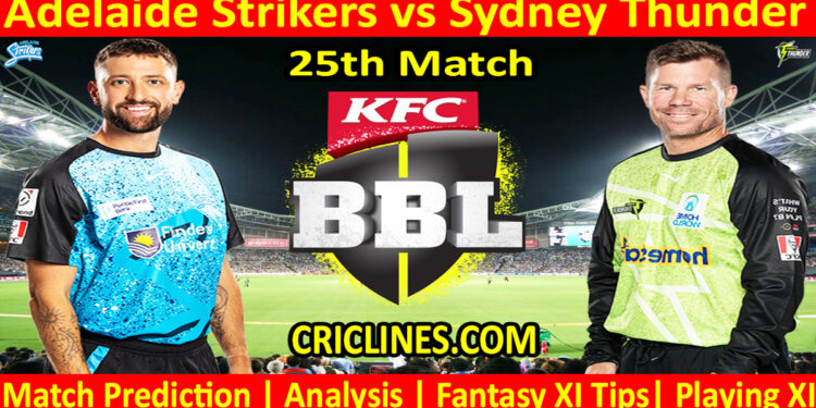 ADS vs SYT-Today Match Prediction-Dream11-BBL T20 2025-26-25th Match-Who Will Win