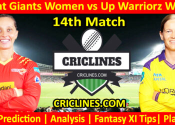 GGW vs UPW-Today Match Prediction-WPL T20 2026-14th Match-Dream11-Who Will Win