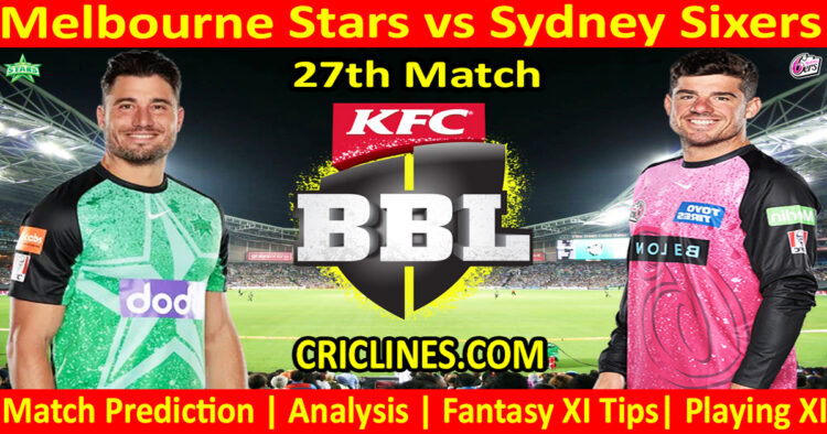 MLS vs SYS-Today Match Prediction-Dream11-BBL T20 2025-26-27th Match-Who Will Win