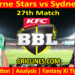 MLS vs SYS-Today Match Prediction-Dream11-BBL T20 2025-26-27th Match-Who Will Win