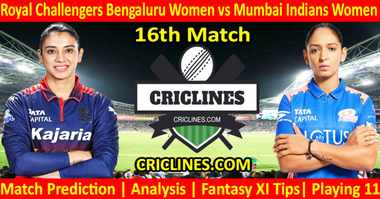 RCBW vs MIW-Today Match Prediction-WPL T20 2026-16th Match-Dream11-Who Will Win