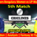 RCBW vs UPW-Today Match Prediction-WPL T20 2026-5th Match-Dream11-Who Will Win