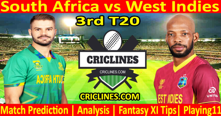 SA vs WI-Today Match Prediction-Dream11-3rd T20 Match-2026-Who Will Win