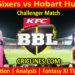 SYS vs HBH-Today Match Prediction-Dream11-BBL T20 2025-26-Challenger Match-Who Will Win